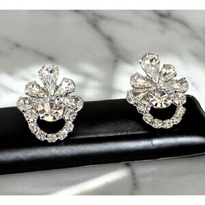 New Ti Adoro Bridal Earrings Crystal Quinceanera Formal Prom - 6S